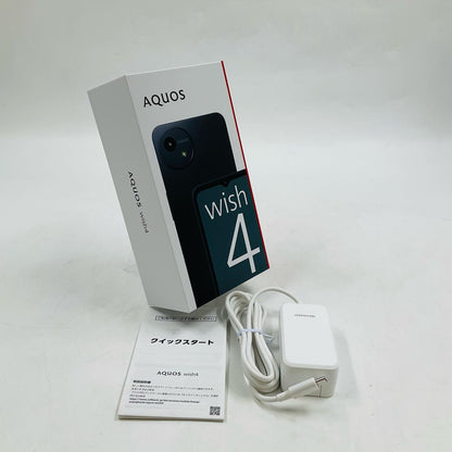 【全額返金保証】【最速発送】SHARP AQUOS wish4 64GB ブラック Softbank A403SH 白ロム 超美品 動作確認済