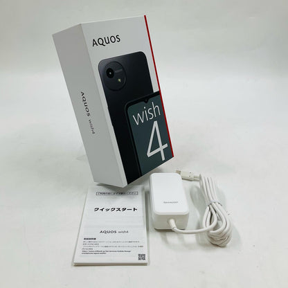 【全額返金保証】【最速発送】SHARP AQUOS wish4 64GB ブラック Softbank A403SH 白ロム 超美品 動作確認済