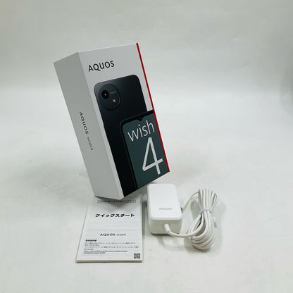 【全額返金保証】【最速発送】SHARP AQUOS wish4 64GB ブラック Softbank A403SH 白ロム 超美品 動作確認済