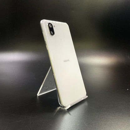 【最速発送】 AQUOS R3 128GB ホワイト系 softbank SIMフリー 808SH 白ロム【難有】