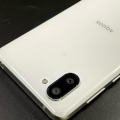 【最速発送】 AQUOS R3 128GB ホワイト系 softbank SIMフリー 808SH 白ロム【難有】