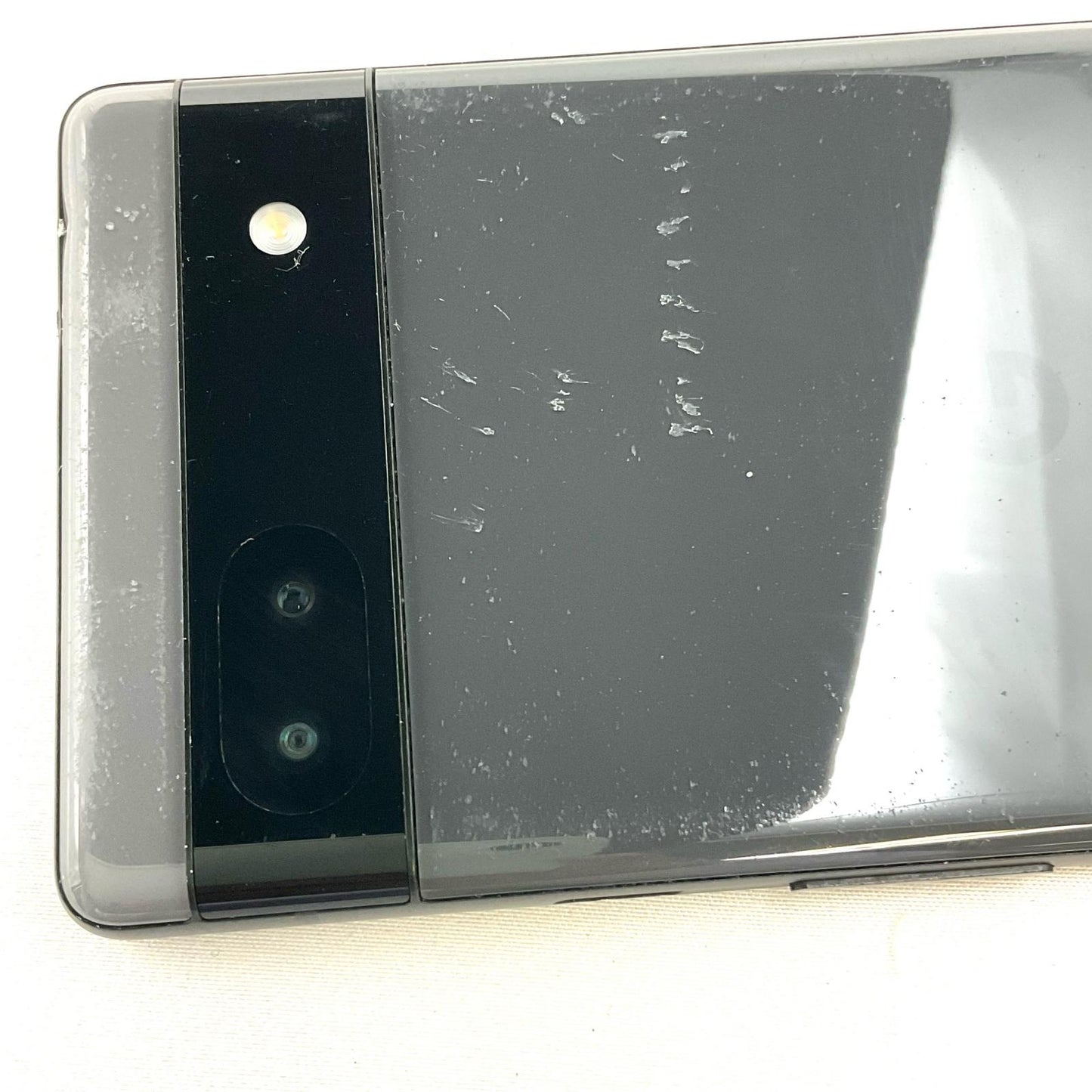 【最速発送】 Google Pixel 6a 128GB ブラック系 au SIMフリー Pixel 6a 白ロム【難有】