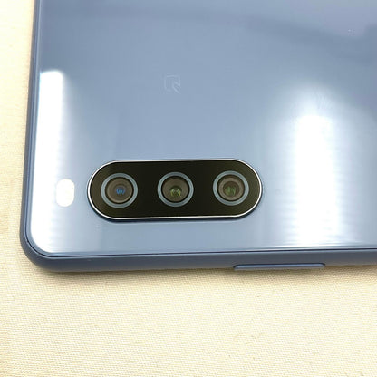 【最速発送】 Xperia 10 III 128GB ブルー系 docomo SIMフリー SO-52B 白ロム【難有】
