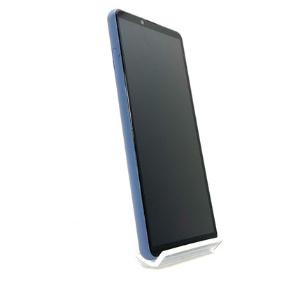 【最速発送】 Xperia 10 III 128GB ブルー系 au SIMフリー SOG04 白ロム【難有】