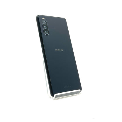 【最速発送】 Xperia 10 III 128GB ブラック系 au SIMフリー SOG04 白ロム【難有】