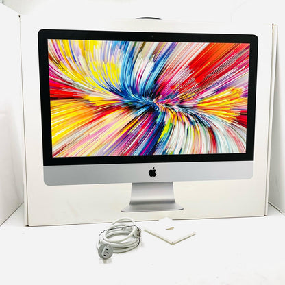 【全額返金保証】【最速発送】Apple iMac 27インチ クアッドコア intel core i5 16GB フュージョンドライブ 1TB シルバー 美品 動作確認済