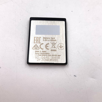 【全額返金保証】【最速発送】Sony XQDメモリーカード Gシリーズ 64GB R:440MB/s W:400MB/ 美品 動作確認済