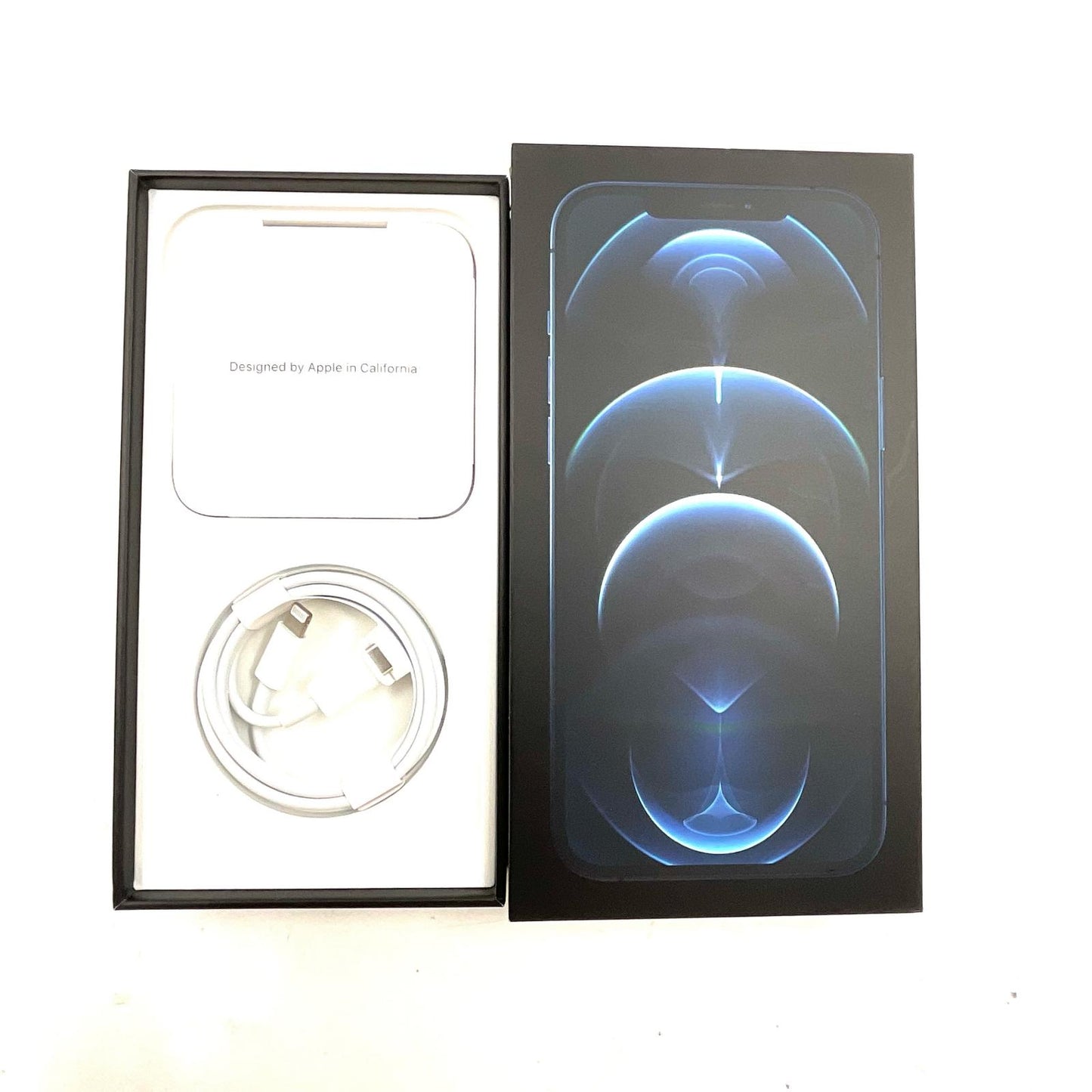 【全額返金保証】【最速発送】Apple iPhone iPhone 12 Pro Max 256GB パシフィックブルー Softbank 白ロム 動作確認済 80%