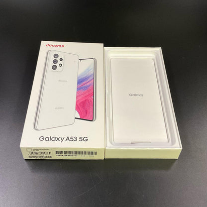 【全額返金保証】【最速発送】SAMSUNG Galaxy A53 5G 128GB Awesome White docomo SC-53C 白ロム 美品 動作確認済