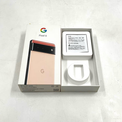 【全額返金保証】【最速発送】Google Pixel 6 128GB Kinda Coral au SIMフリー 白ロム 動作確認済