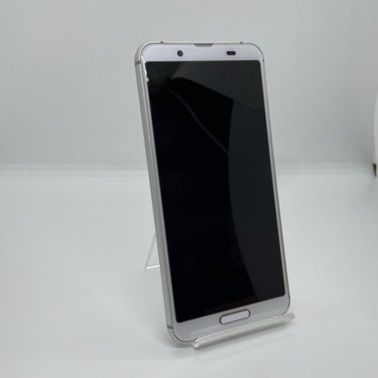 【全額返金保証】【最速発送】SHARP AQUOS sense3 64GB シルバーホワイト au SHV45 白ロム 動作確認済