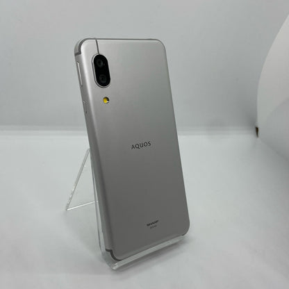 【全額返金保証】【最速発送】SHARP AQUOS sense3 64GB シルバーホワイト au SHV45 白ロム 動作確認済