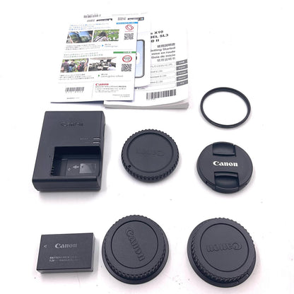 【全額返金保証】【最速発送】Canon デジタル一眼 EOS Kiss X10 標準ズームキット ブラック 美品 動作確認済