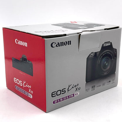 【全額返金保証】【最速発送】Canon デジタル一眼 EOS Kiss X10 標準ズームキット ブラック 美品 動作確認済