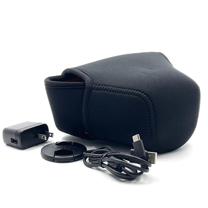 【全額返金保証】【最速発送】Panasonic コンパクトデジタルカメラ LUMIX DC-FZ85D ブラック 美品 動作確認済