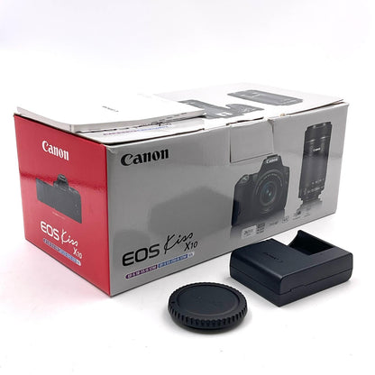 【全額返金保証】【最速発送】Canon デジタル一眼 EOS kiss X10 ボディ ブラック 美品 動作確認済