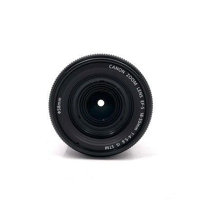 【全額返金保証】【最速発送】Canon EF-S18-55mm F4-5.6 IS STM 美品 動作確認済