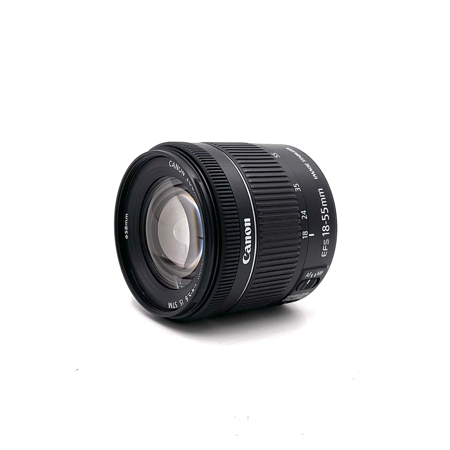 【全額返金保証】【最速発送】Canon EF-S18-55mm F4-5.6 IS STM 美品 動作確認済