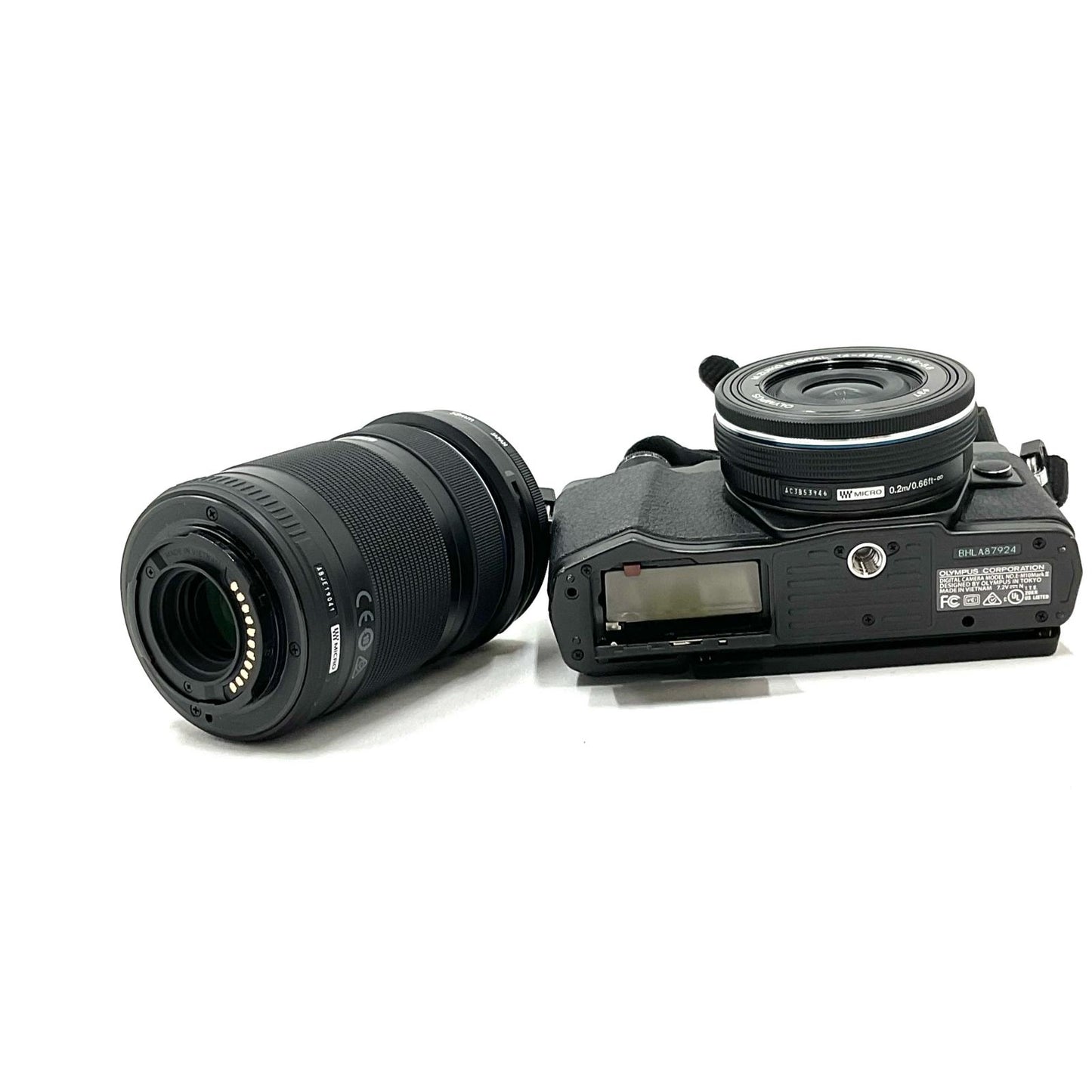 【全額返金保証】【最速発送】OLYMPUS デジタル一眼 OM-D E-M10 Mark II EZダブルズームキット [ブラック] 美品 動作確認済