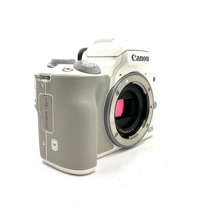 【全額返金保証】【最速発送】Canon デジタル一眼 EOS kiss M ボディ ホワイト 動作確認済