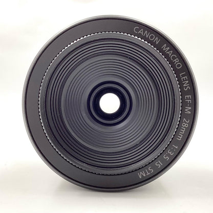 【全額返金保証】【最速発送】Canon EF-M28mm F3.5 IS STM 美品 動作確認済