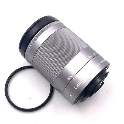 【全額返金保証】【最速発送】Canon EF-M18-150mm F3.5-6.3 IS STM シルバー 美品 動作確認済
