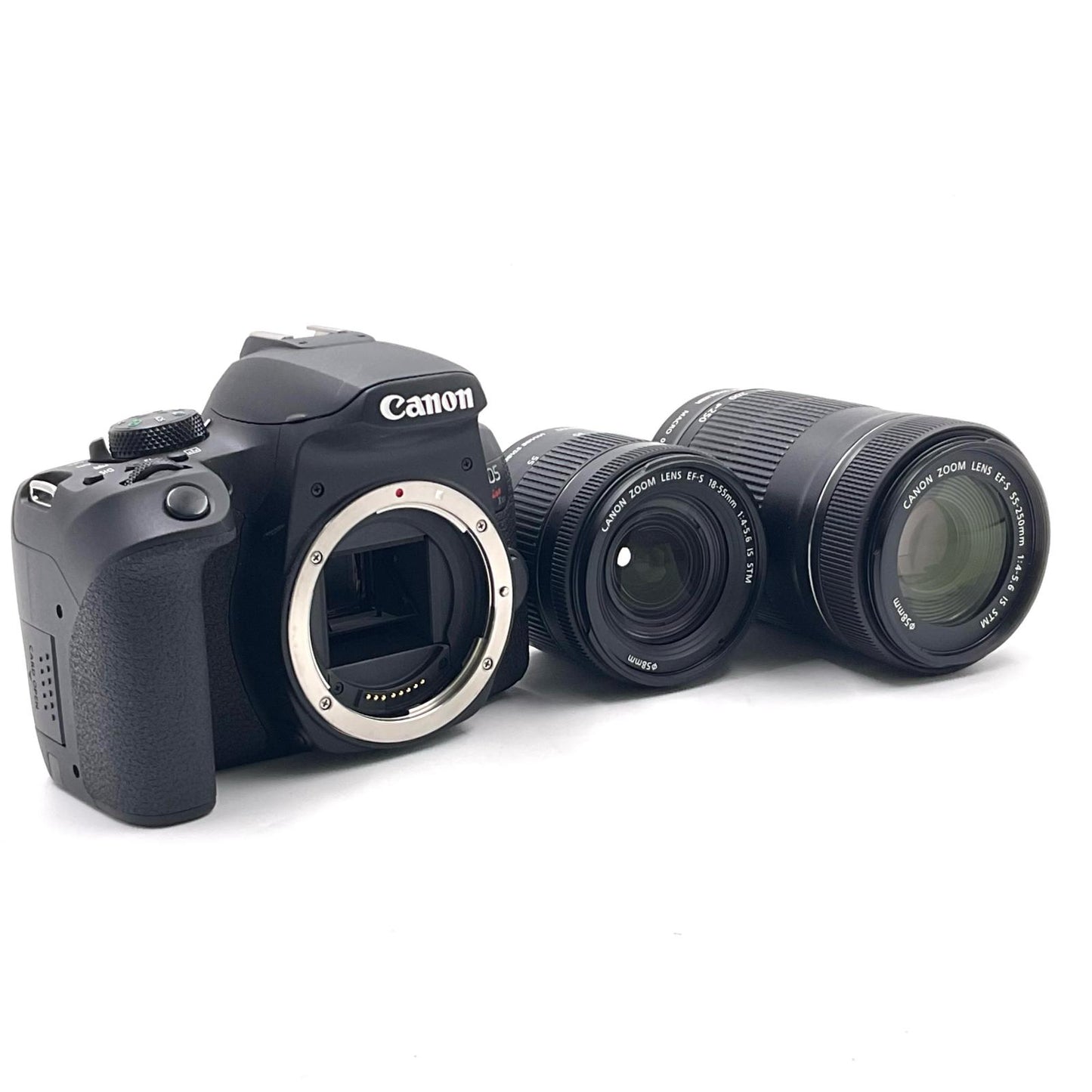【全額返金保証】【最速発送】Canon デジタル一眼 EOS Kiss X10i ダブルズームキット ブラック 美品 動作確認済