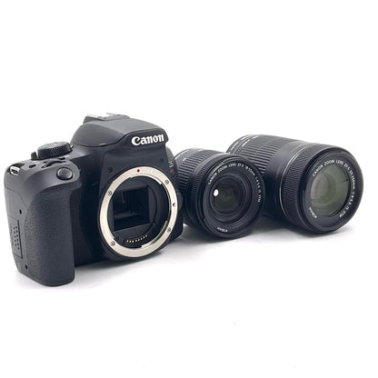 【全額返金保証】【最速発送】Canon デジタル一眼 EOS Kiss X10i ダブルズームキット ブラック 美品 動作確認済