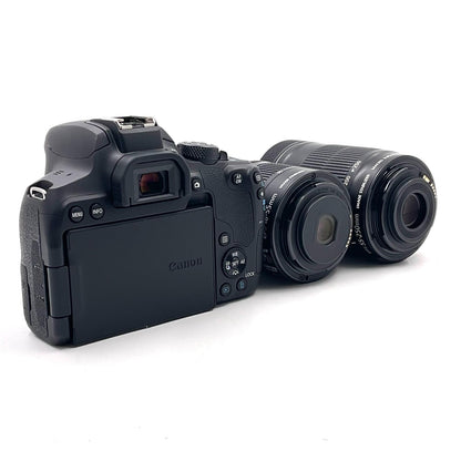 【全額返金保証】【最速発送】Canon デジタル一眼 EOS Kiss X10i ダブルズームキット ブラック 美品 動作確認済