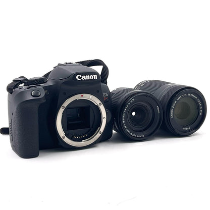 【全額返金保証】【最速発送】Canon デジタル一眼 EOS Kiss X10i ダブルズームキット ブラック 美品 動作確認済