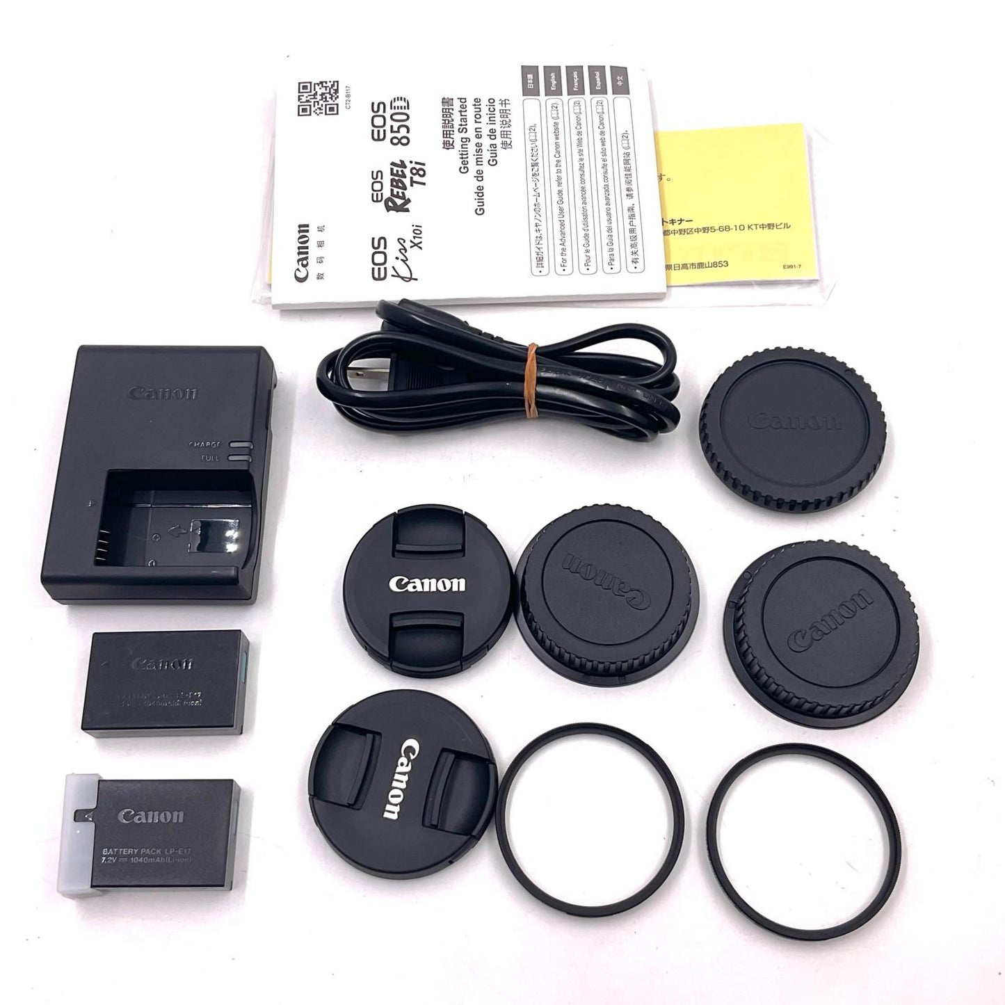 【全額返金保証】【最速発送】Canon デジタル一眼 EOS Kiss X10i ダブルズームキット ブラック 美品 動作確認済