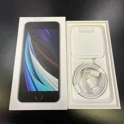 【全額返金保証】【最速発送】Apple iPhone iPhone SE（第2世代） 128GB ホワイト Softbank SIMフリー 白ロム 動作確認済 71%