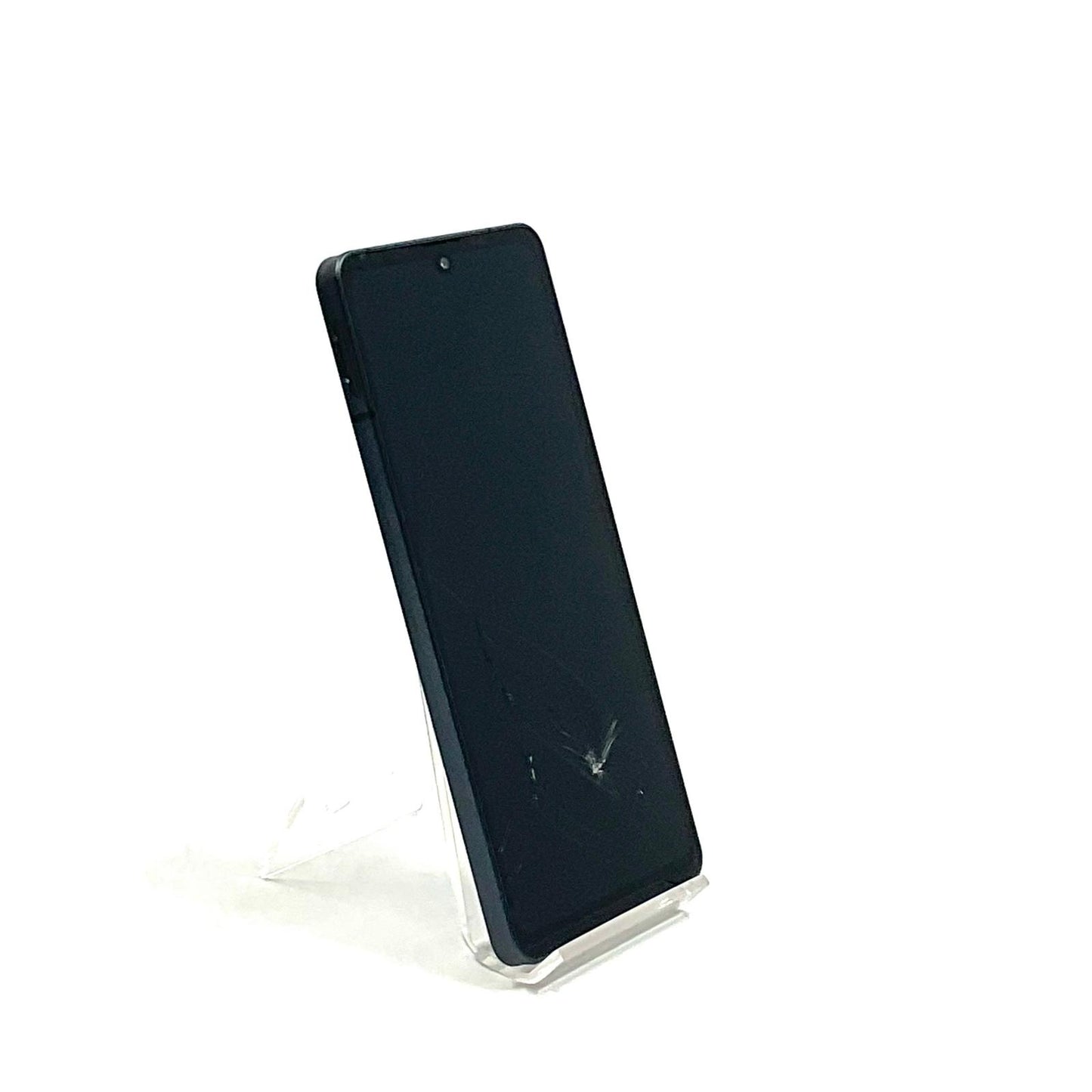 【最速発送】SHARP AQUOS sense6 128GB ブラック mineo SH-M19 白ロム【難有】