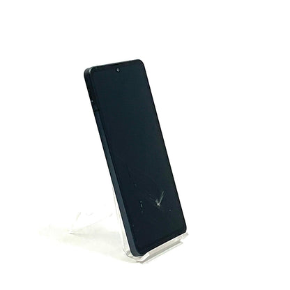 【最速発送】SHARP AQUOS sense6 128GB ブラック mineo SH-M19 白ロム【難有】