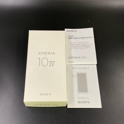【最速発送】Sony Xperia 10IV 128GB ホワイト 楽天モバイル SIMフリー XQ-CC44 白ロム【難有】
