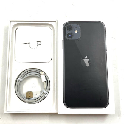 【最速発送】Apple iPhone iPhone 11 64GB ブラック SIMフリー 白ロム【難有】 76%