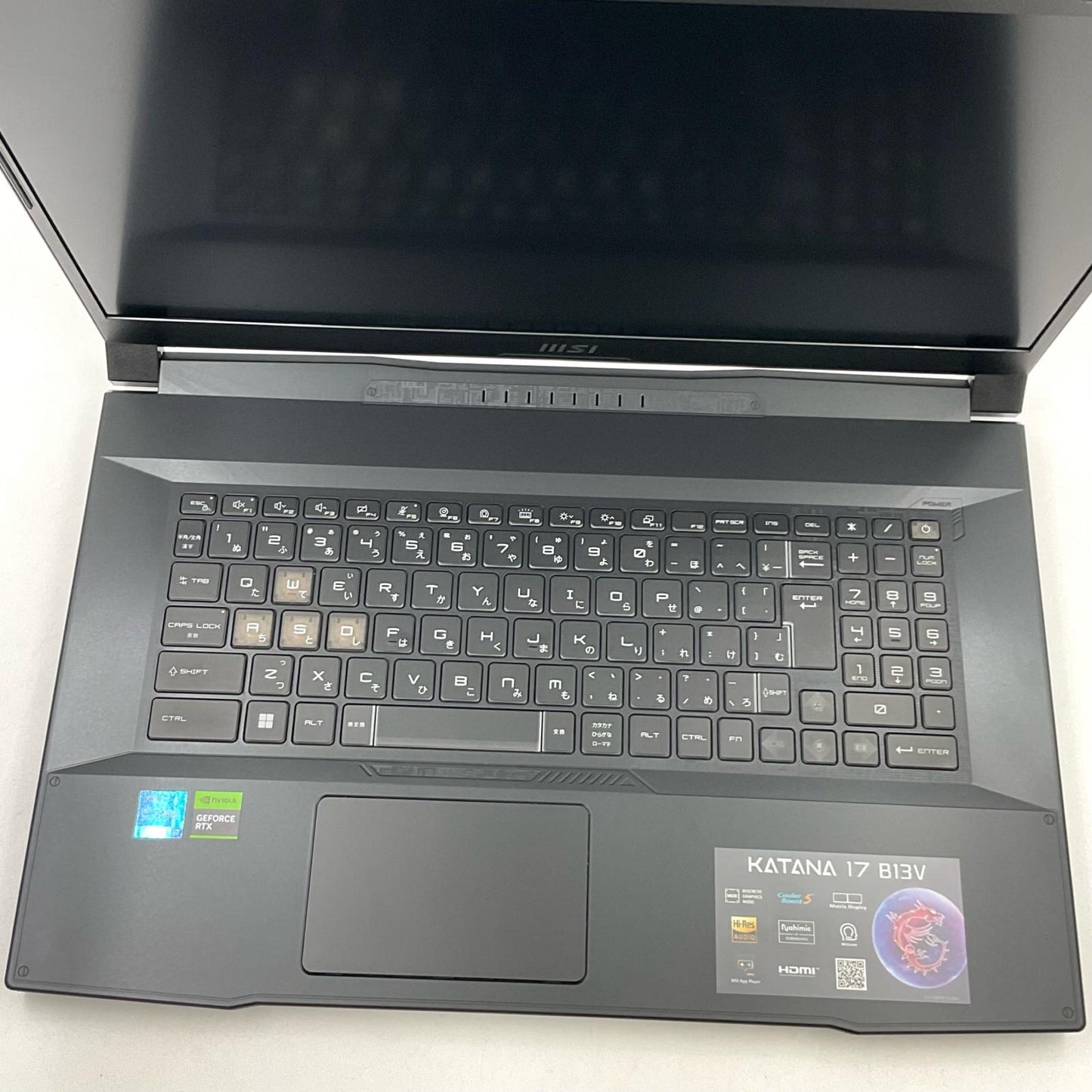 【全額返金保証】【最速発送】MSI ゲーミングノートパソコン Katana 17 B13VGK-4070JP intel core i7-13620H 16GB M.2 SSD 512GB NVIDIA GeForce RTX 4070 Laptop 90% 美品 動作確認済