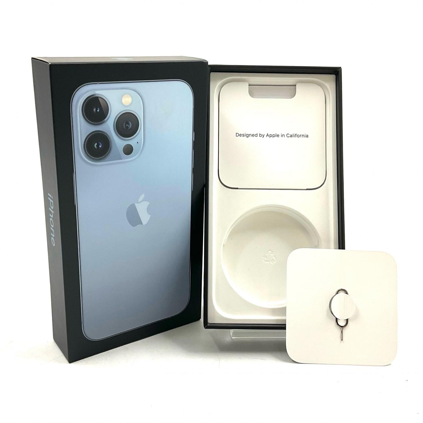 【全額返金保証】【最速発送】Apple iPhone iPhone 13 Pro 256GB シエラブルー docomo 白ロム 美品 動作確認済 80%