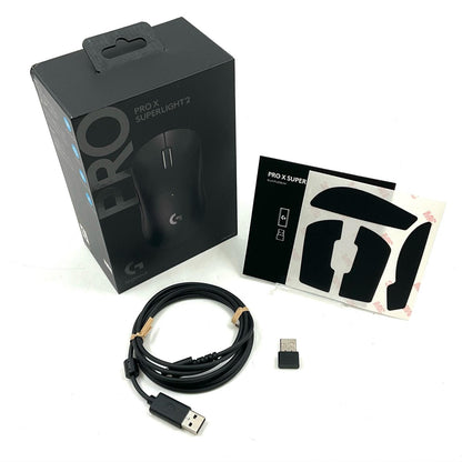 【全額返金保証】【最速発送】Logicool PRO X SUPERLIGHT 2 G-PPD-004WL-BK 美品 動作確認済