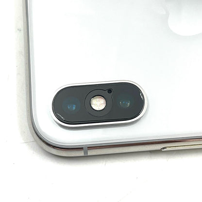 【全額返金保証】【最速発送】Apple iPhone iPhone X 256GB シルバー docomo 白ロム 動作確認済 68%
