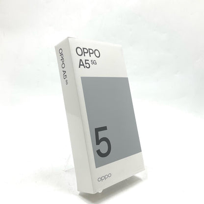 【全額返金保証】【最速発送】OPPO A 5 5G 128GB au OPG06 白ロム 新品未開封 即納OK