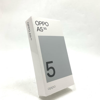 【全額返金保証】【最速発送】OPPO A 5 5G 128GB ホワイト au OPG06 白ロム 新品未開封 即納OK