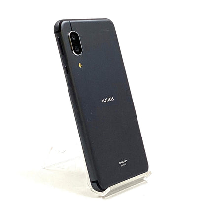 【全額返金保証】【最速発送】SHARP AQUOS sense3 64GB ブラック SIMフリー SH-M12 白ロム 美品 動作確認済