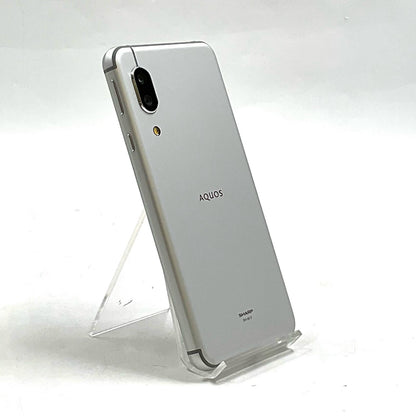【全額返金保証】【最速発送】SHARP AQUOS sense3 64GB シルバーホワイト SIMフリー SH-M12 白ロム 美品 動作確認済