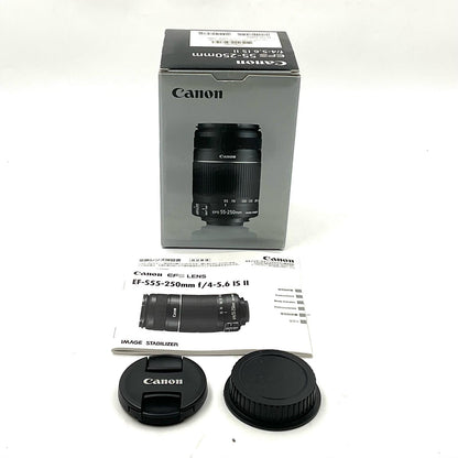 【全額返金保証】【最速発送】Canon ZOOM LENS EF-S55-250mm F4-5.6 IS II 美品 動作確認済