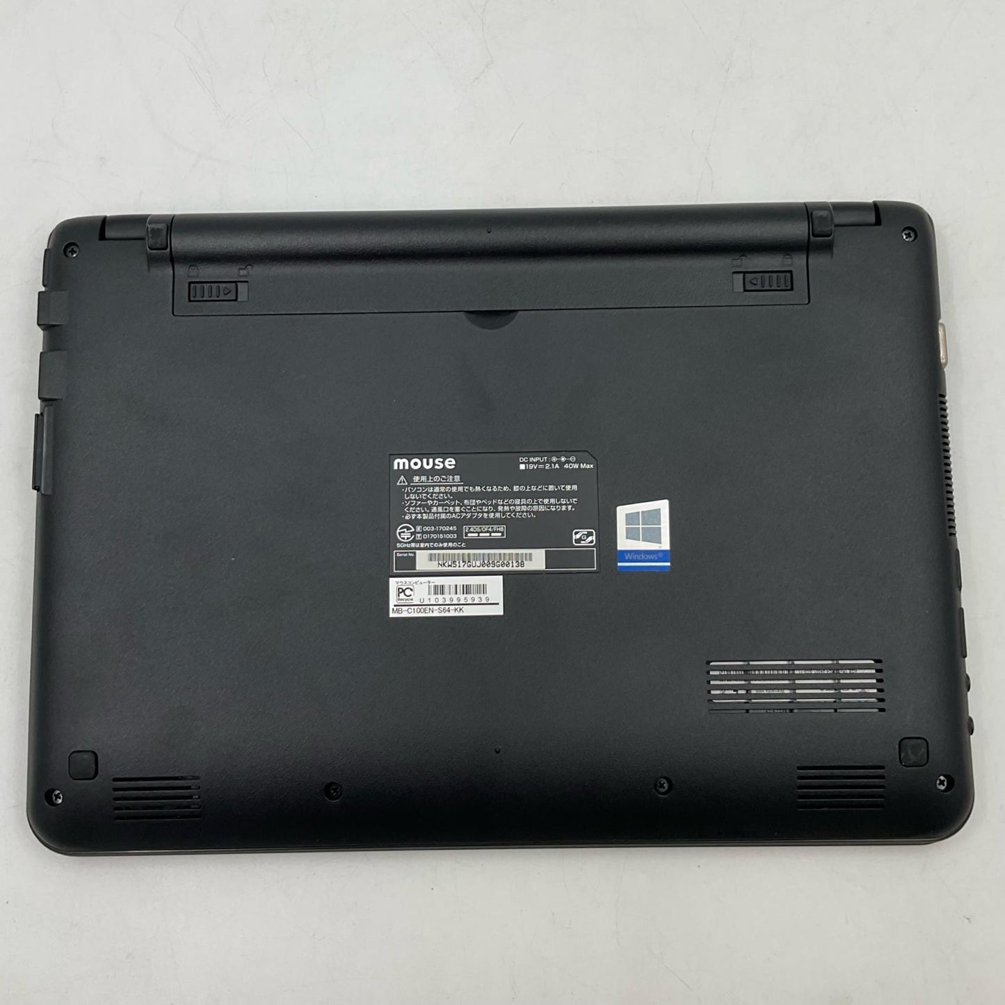 【全額返金保証】【最速発送】MouseComputer m-Book MB-C100EN-S64-KK intel Celeron N4100 4GB SSD 64GB 88% 美品 動作確認済