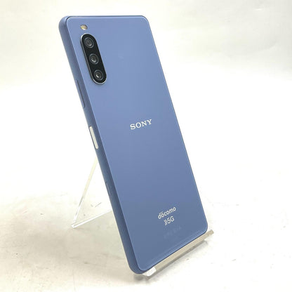 【全額返金保証】【最速発送】Sony Xperia 10 III 128GB ブルー docomo SO-52B 白ロム 美品 動作確認済