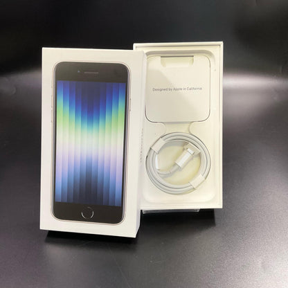 【全額返金保証】【最速発送】Apple iPhone iPhone SE（第2世代） 64GB スターライト SIMフリー 白ロム 動作確認済 77%