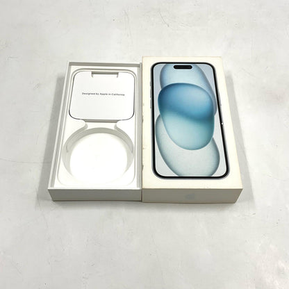 【全額返金保証】【最速発送】Apple iPhone iPhone 15 128GB ブルー Softbank SIMフリー 白ロム 動作確認済 77%