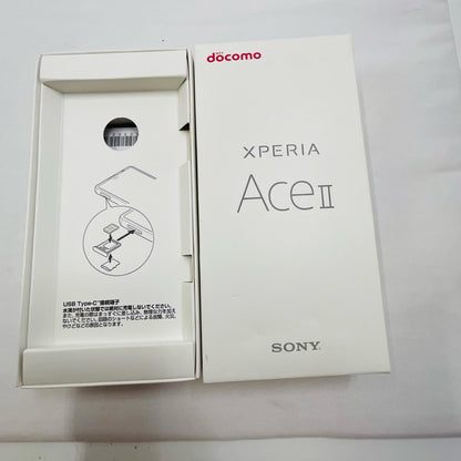 【全額返金保証】【最速発送】Sony Xperia Ace II 64GB ブルー docomo SO-41B 白ロム 超美品 動作確認済